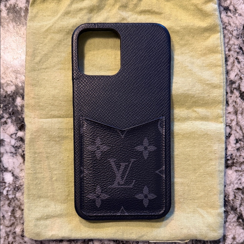 Louis Vuitton Black Monogram Phone Case